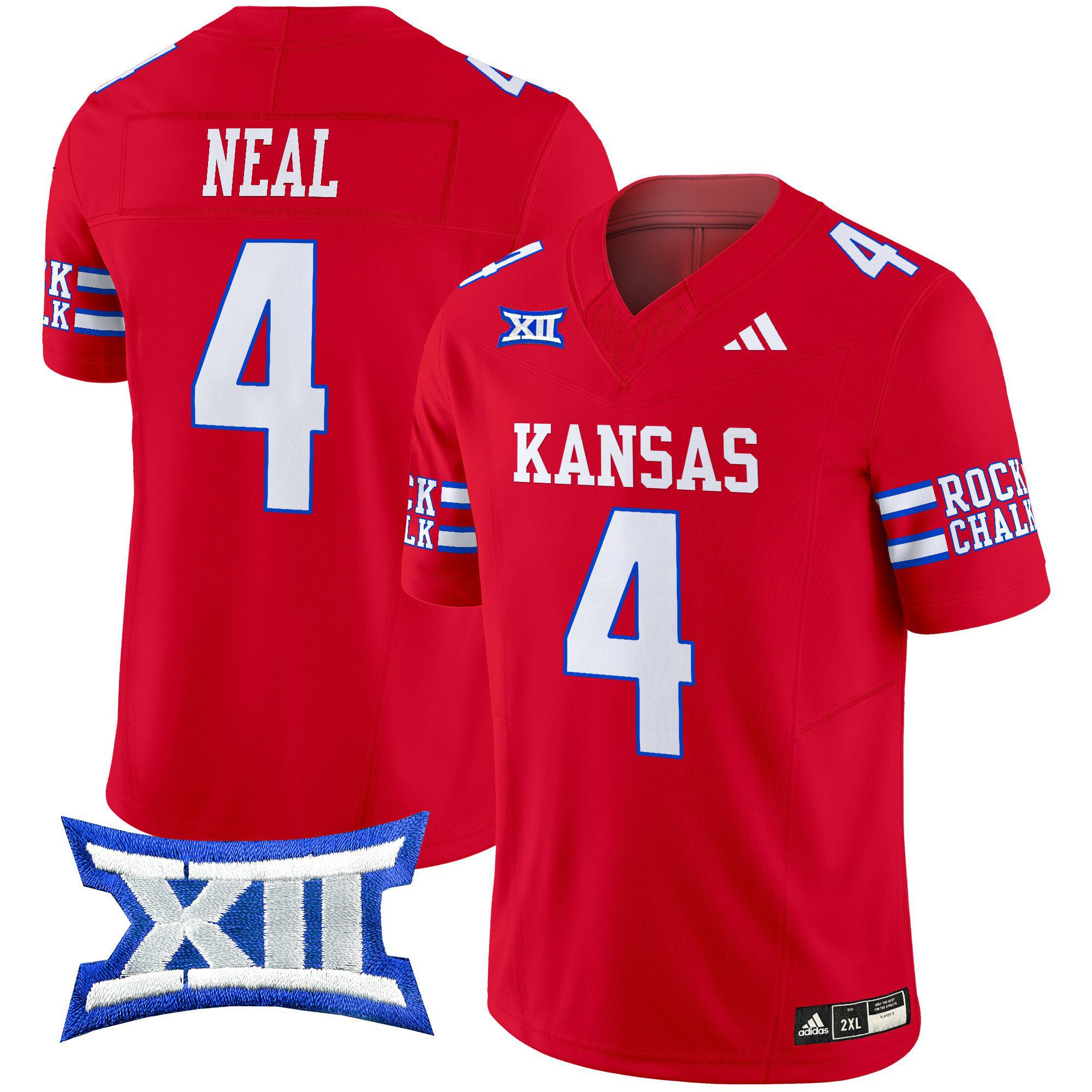 Men Kansas Jayhawks #4 Neal Red 2024 Vapor Limited NCAA Jersey->indianapolis colts->NFL Jersey